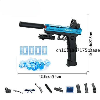 NEW Pistol Black G17 Giock Guns Blasters Water Ball Gun Vending Machine with Gel Bullet Gun Acsessories Outdoor Shooting Toys