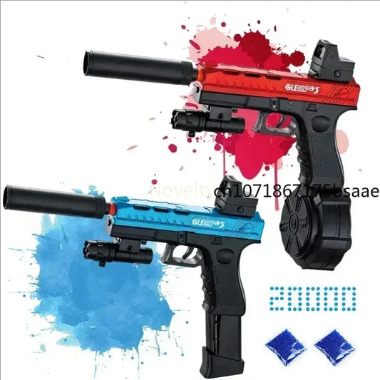 NEW Pistol Black G17 Giock Guns Blasters Water Ball Gun Vending Machine with Gel Bullet Gun Acsessories Outdoor Shooting Toys