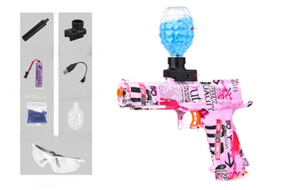 Electric Gel Ball Gun - Continuous Firing Water Bullet Toy Pistol for Paintball and CS Prop