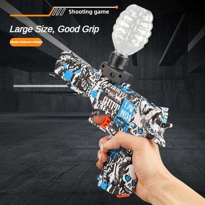 Electric Gel Ball Gun - Continuous Firing Water Bullet Toy Pistol for Paintball and CS Prop